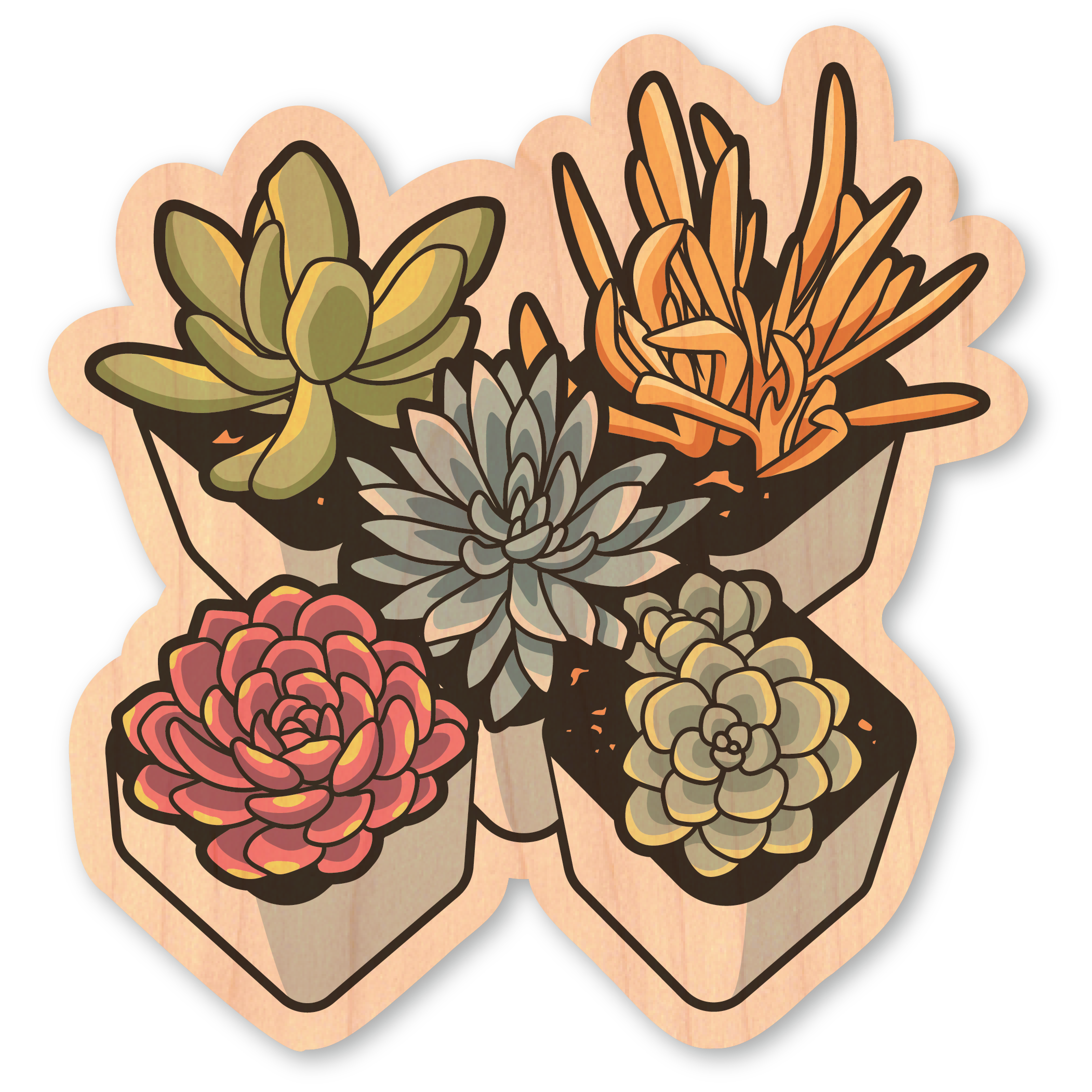 aesthetic succulent stickers Succulent Garden