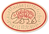 California Grizzly Oval