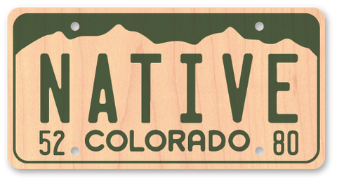 Colorado Native License Plate