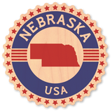 Nebraska Circle Star Badge