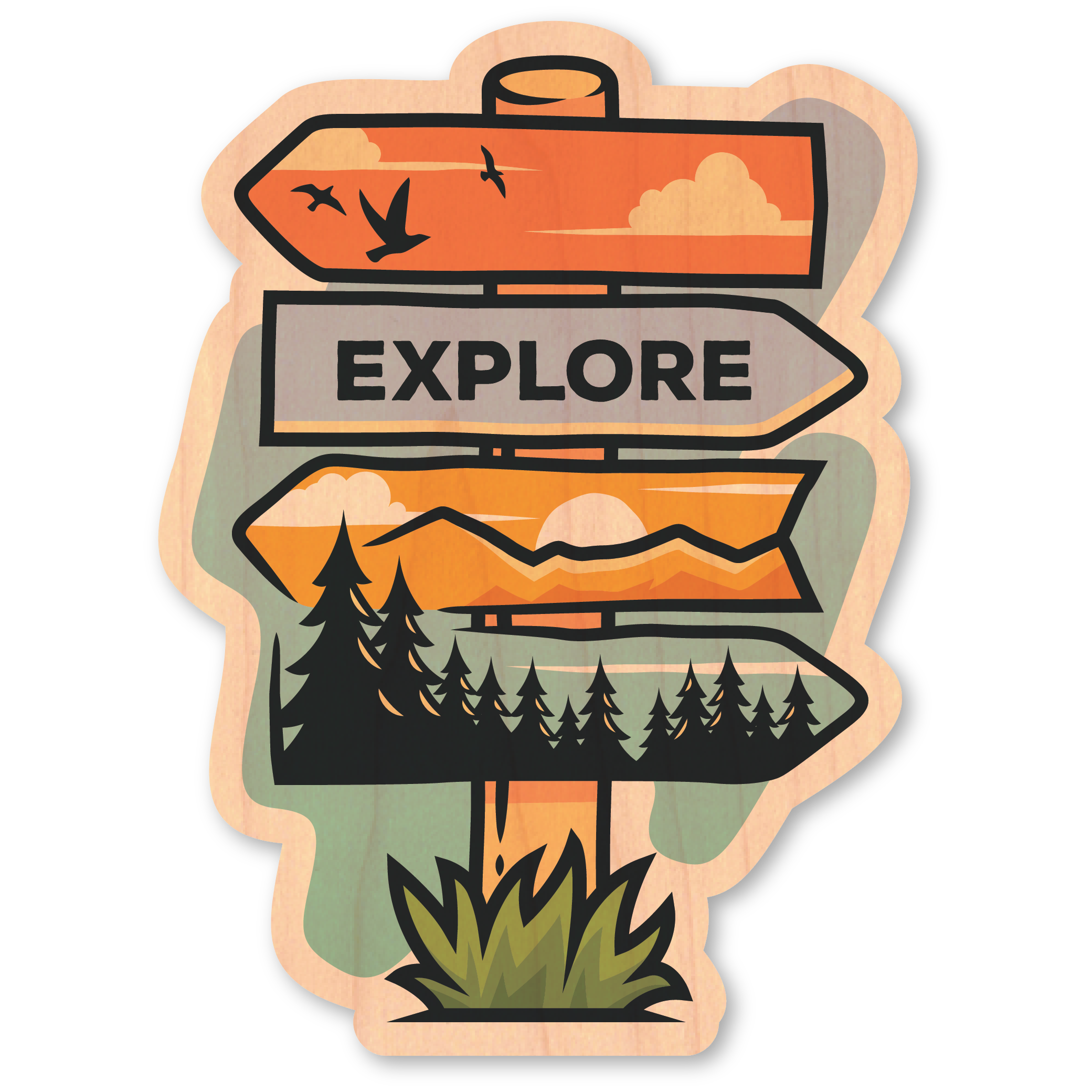 Explore Trail Sign