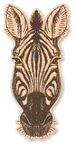 Zebra Head in Black