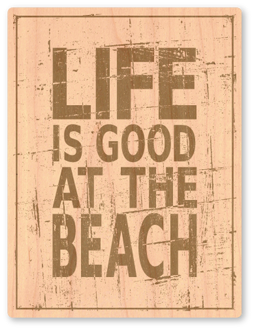 Life is Good at the Beach Badge