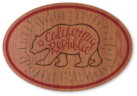 California Grizzly Oval