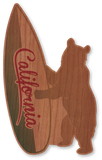 California Surf Board Bear