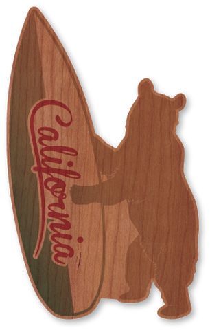 California Surf Board Bear