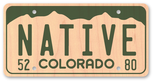 Colorado Native License Plate