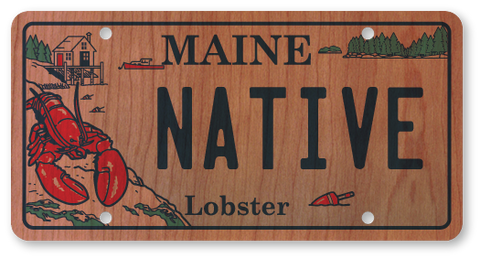 Maine Lobster License Plate