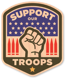 Support our Troops Green Badge