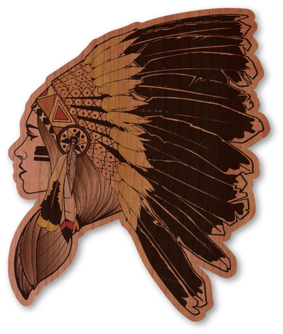 Color Native American Girl