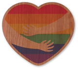 Rainbow Hands Holding Heart