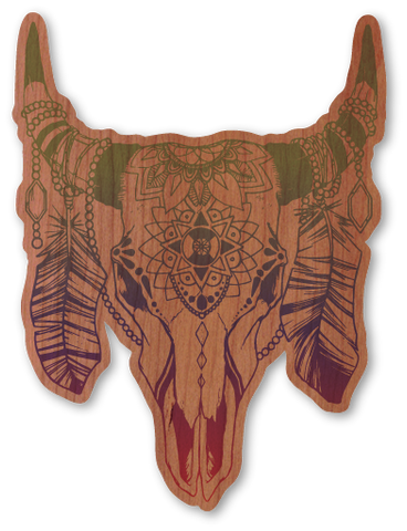 Color Cow Skull