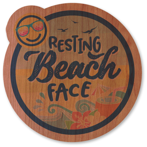 Resting Beach Face Circle